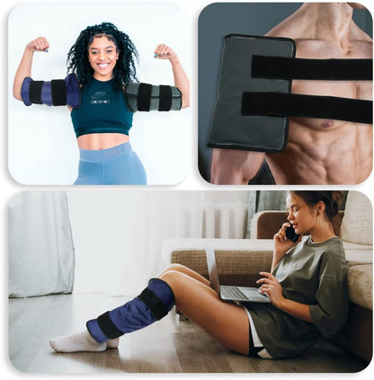 Extra Large Ice Pack for Injuries Reusable, Full Back Ice Pack Large Gel Ice Wrap w/2 Straps Cold Compress for Back Pain Relief from Swelling, Bruises, Sprains, Reusable Cold Pack 23.2" x 14.5"