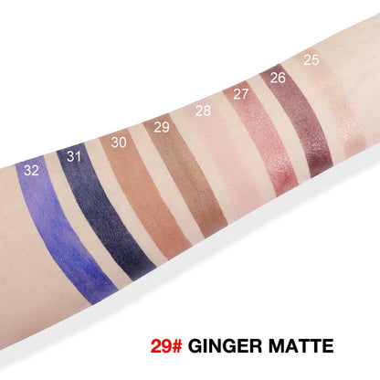 evpct Ginger Matte Cream Eye Shadow Brightener Sticks Set for Eyes, Ginger Matte Pencil Eye shadow Applicator Stick Pen Palette Makeup Waterproof sombras en crema para ojos 29#