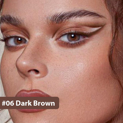 evpct 1Pcs Dark Brown Color Gel Glitter Eyeliner Pencils Set for Women Waterline Waterproof Smudge Proof lapiz de ojos delineador de ojos contra el agua Eye Liner Makeup,06# Dark Brown