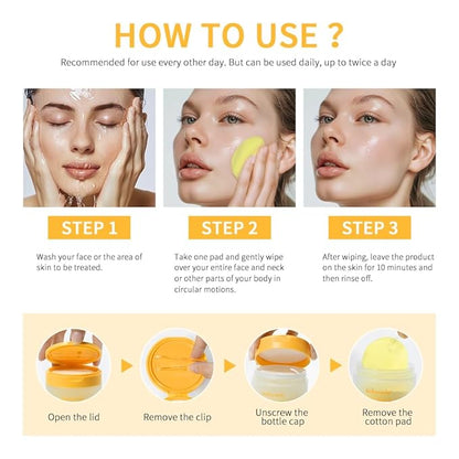 Kojic acid turmeric cleansing pads,