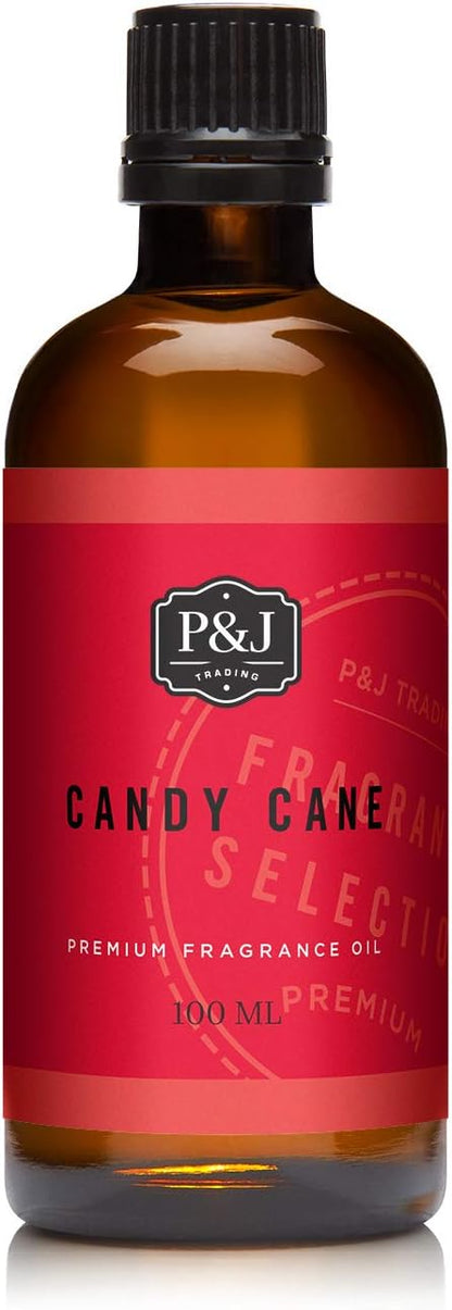 P&J Trading - Candy Cane Scented Oil 100ml - Fragrance Oil for Candle Making, Soap Making, Diffuser Oil