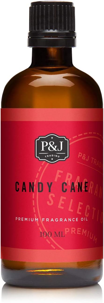 P&J Trading - Candy Cane Scented Oil 100ml - Fragrance Oil for Candle Making, Soap Making, Diffuser Oil