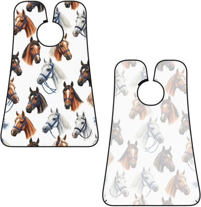 Waterproof Grooming Apron, Non-Stick Beard Bib with Suction Cups, for Animal Wild Horse Painting