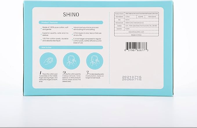 Shino multi purpose cotton pads