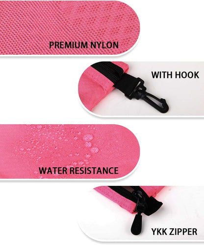 GOX Small Toiletry Bag for Men Bulk Cosmetic Bag Dopp Kit Carry On Zipper Pouch Organization Nylon Small Packing Sack Waterproof