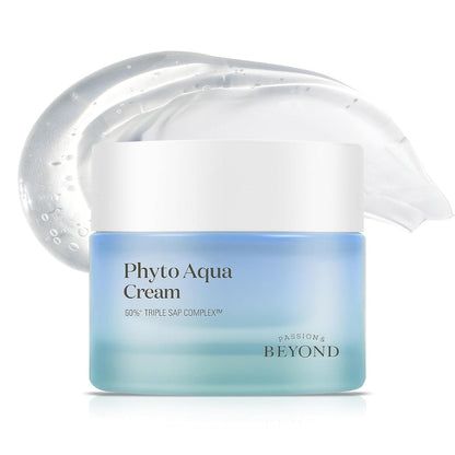 BEYOND Phyto Aqua Moisture Cream (Face Cream, 1.7fl oz) – Vegan Korean Skin Care for 100-Hour Hydration & Skin Barrier by LG Beauty