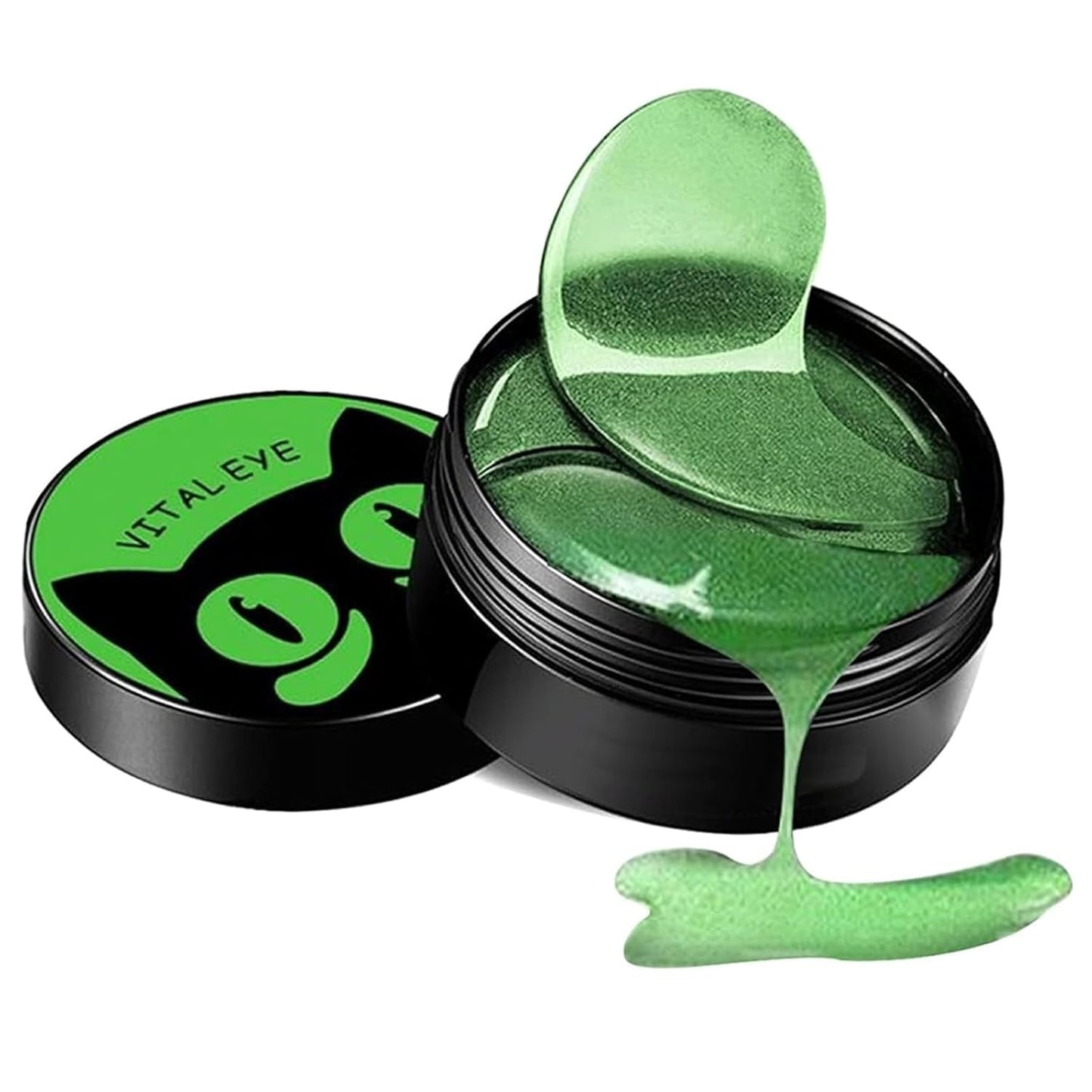 Fivewan Aloe Vera Under Eye Patches - 60 Pcs Eye Mask Pure Gold Anti-Aging Collagen Hyaluronic Acid Under Eye Mask for Removing Dark Circles