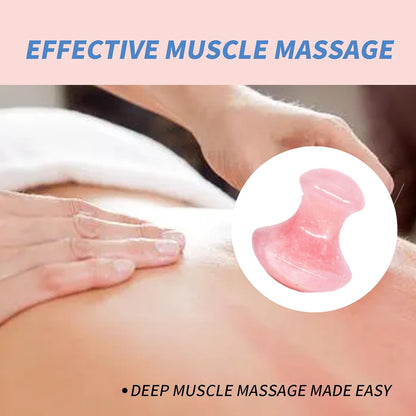 Mushroom Gua Sha Natural Rose Quartz Aventurine Gua Sha Mushroom Face Massager Stone for Eye Neck Beauty Spa Relaxing Massage Stone Facial Massage Spa Relaxing Meditation Guasha Scraping Massage Tool