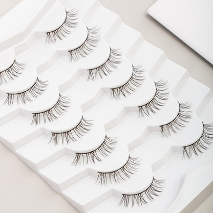 Natural Eyelashes Clean Lashes for Small Eyes C Curl Soft Eyelash Siligli