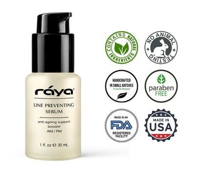 RAYA Line Preventing Serum (507) | Active, Anti-Aging Facial Treatment for All Skin | Helps Reduce Fine Lines and Wrinkles