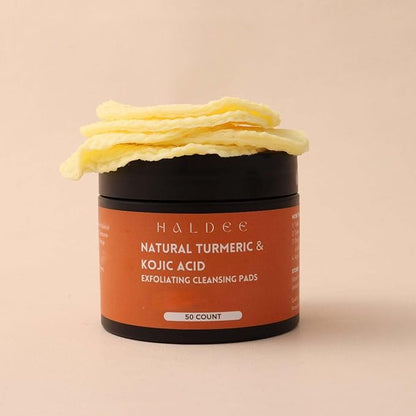 Turmeric kojic acid cleansing pads,