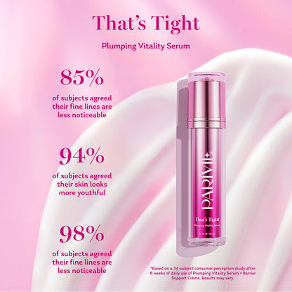Parivie That’s Tight Plumping Vitality Serum with inPHinite Youth Technology – Visibly reduces fine lines and wrinkles and improves skin's bounce - 1.7 fl oz