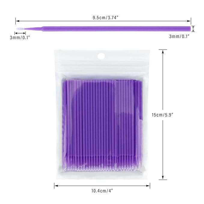 G2plus 500pcs cotton swabs, purple