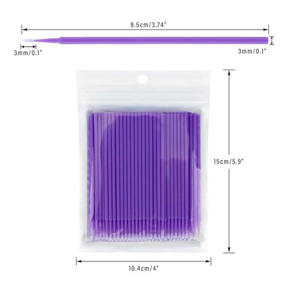 G2plus 500pcs cotton swabs, purple