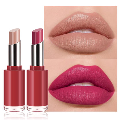 2Pcs Honey Lipstick Tinted Lip Balm Set - Matte Tint Cream Lipsticks for All Skin Tones,Hydrating Lip Stain,Can be Buildable Nourishing Moisturizing Suitable for Women to Every Day Makeup 01&05