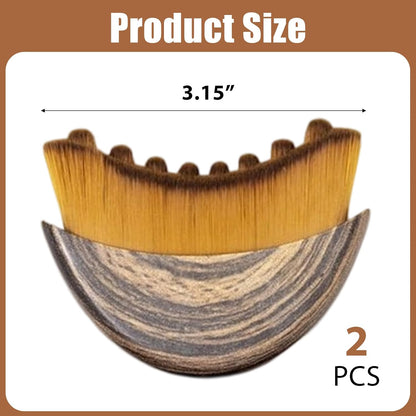 2pcs 2025 Upgrade Lymphatic Drainage Brush, Dual-Action Face & Body Massager for Jawline Sculpting & Puffiness Reduction, Ergonomic Design, Portable for Travel, Enhances Skincare Absorption