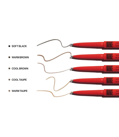 MAKE Beauty Nano Brow, Micro Eyebrow Pencil. Long-Lasting Smudgeproof Eye Brow Makeup for Hairlike Lines. Precision Liner for Natural-Looking Eyebrows - Shade, Soft Black