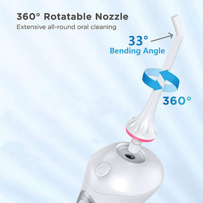 Water Flosser Tips Replacement for Mospro, Nicwell, Zerhunt Oral Irrigator, Jet Nozzel White 3 PCS