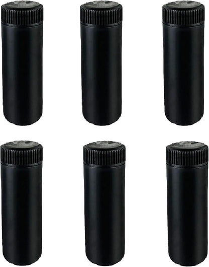 6pcs Plastic Loose Powder Bottle, Mini Empty Talcum Bottle Refillable Cosmetic Powder Dispenser Travel Cosmetic Glitter Eye Shadow Shaker with Sifter and Lids(100ml)