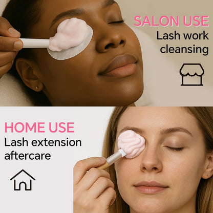 Whipped Lash Cream Shampoo Unscented Foam Cleanser | 100ml Eyelash Extension Cleaning Bath Kit | Salon&Home Use