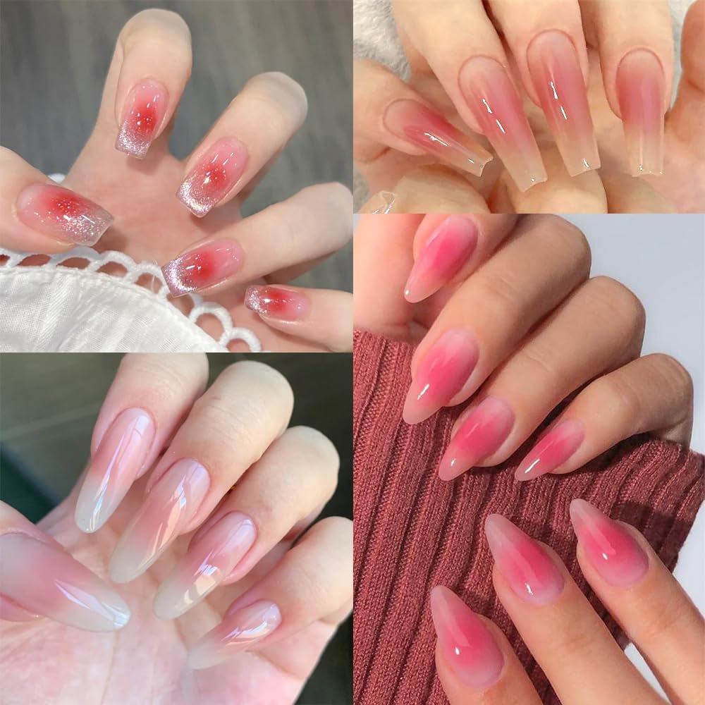 9 Colors Solid Neon Phosphor Ombre Nail Powder Set, Fluorescent Pigment Powder Glitter Pink Red Rubbing Dust with Nail Ombre Brush for Gradient Nail Art Manicure DIY Accessories…