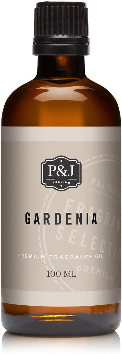 P&J Fragrance Oil Gardenia 100ml - Candle Scents, Soap Making, Diffuser Oil, Fresh Scent