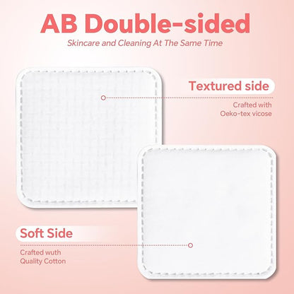 Square cotton pads, 100% cotton