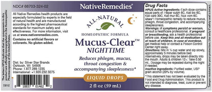 Native Remedies Complete Mucus-Clear ComboPack for 24 Hour Relief of Mucus & Phlegm Congestion