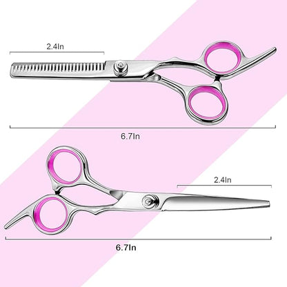 Hair Shears Thinning Scissors Set,