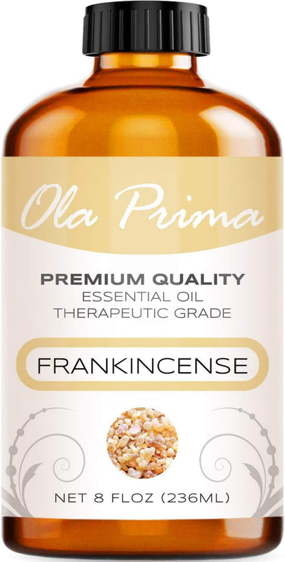 Ola Prima Oils 8oz - Frankincense Essential Oil - 8 Fluid Ounces - Frankincense Oil Therapeutic Grade