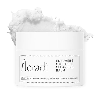 Edelweiss Cleansing Balm – Vegan Makeup Remover and Face Cleanser with Natural Flower Extracts. Korean Skincare, No Parabens or Sulfates (3.38 fl oz)