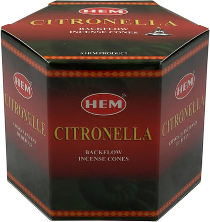 Citronella Backflow Incense Cones for Waterfall Aromatic Smoke Fountain Haze Falls