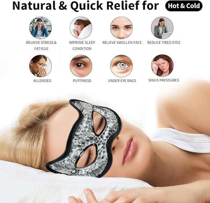 Cooling eye mask, gel eye