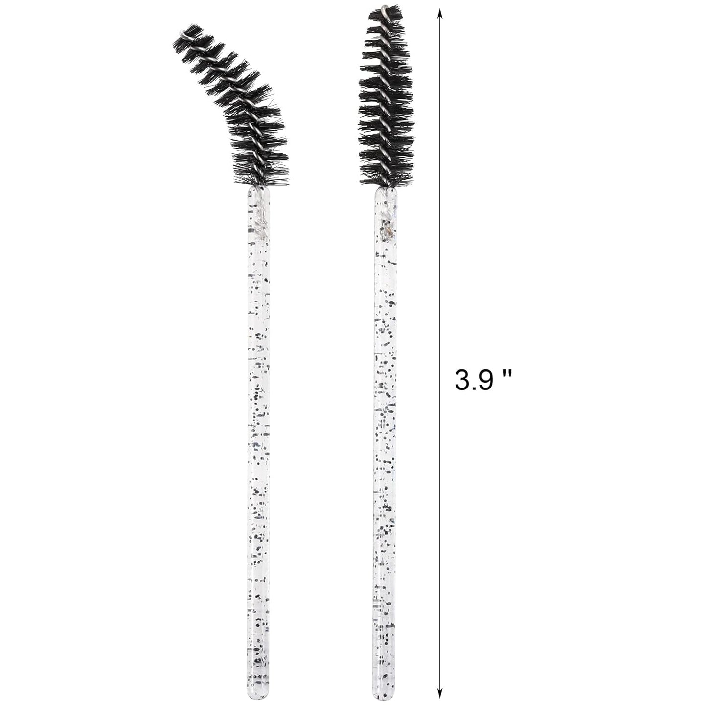 Tbestmax 2000 Disposable Mascara Wands Eyelash Brush Spoolies for Eyebrow Eye Lash Extension Black