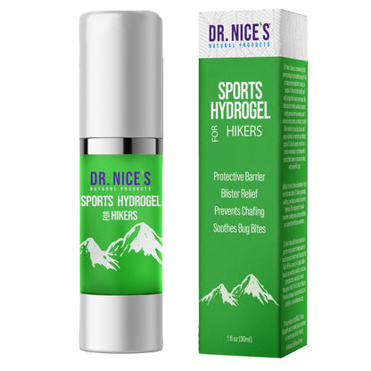 DR. NICE'S Sports Hydrogel - For Hikers | For Soothing Blister & Chafed Skin | For Chafe and Crack | All-Natural, Vegan | Soothe Calm Refresh