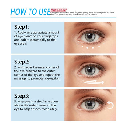 Caffeine Eye Serum, Retinol Eye Firming Serum for Dark Circles and Puffiness, Anti Aging Eye Serum with Hyaluronic Vitamin E, Smooth Fine Lines and Hydrate Eye Area