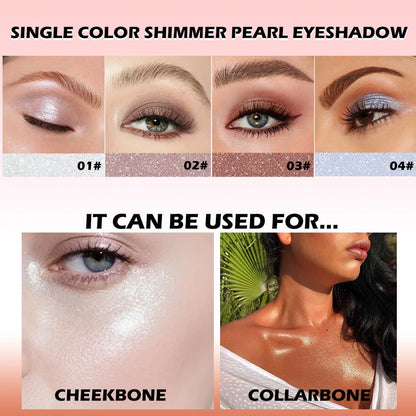 Red Brown Shimmer Single Eye Shadow Palette Makeup with Mirror,Neutral Powder Monochrome Eyeshadow for Older Women,Waterproof Long Lasting Naturing-Looking sombras para ojos