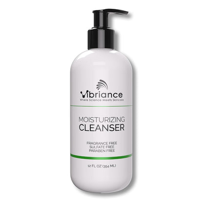 Vibriance Moisturizing Cleanser, Oil-to-Foam Face Wash with Niacinamide, Shea Butter for Mature Skin - Hydrating Gentle Facial Cleanser, Sensitive Face Wash, Sulfate-Free, 12 fl oz