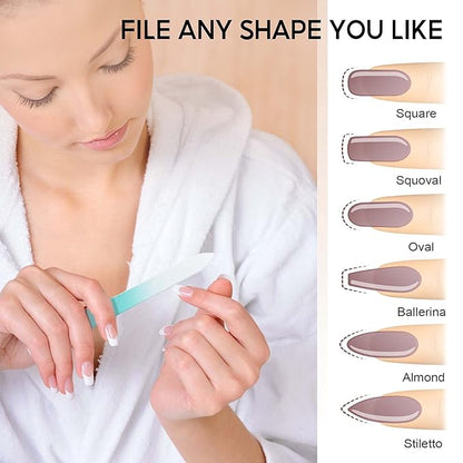 Crystal glass nail file, nail