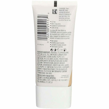 COVERGIRL Oil-Free Matte Cream Foundation, Fair, 1 oz