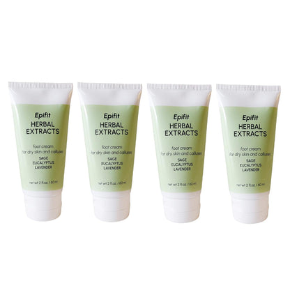 Aromatherapy All Natural Moisturizer Foot Cream with Rosemary Lavender Eucalyptus Sage and Seaweed 2 Ounces 4 pack