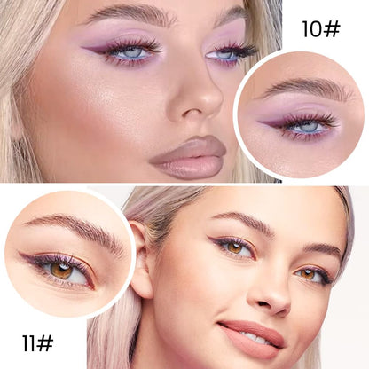 Kaely 2Pcs Light Dark Purple Angled Gel Eyeliner Pencil, Violet Lavender Plum Eyeliner for Older Women, Face Paint Eye Black Stick Waterproof Smudge Proof, Gothic Halloween Makeup