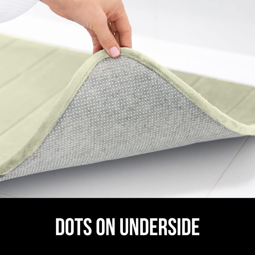 GORILLA GRIP Memory Foam Bath Mat, Soft Absorbent US Designed Bathroom Rug, Gripping Dots Machine Washable Bathmat, Cushioned Floor Mats, Shower Sink Rugs Room Décor Accessories, 36x24 Sage