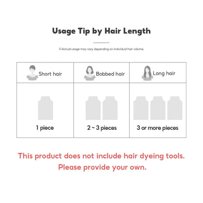 Instant Permanent Hair Color Dye Shampoo Ampoule - Paraben-Free, 5-Minute Easy and Fast Coloring, Keratin & Collagen, Made in Korea (Dark Brown)