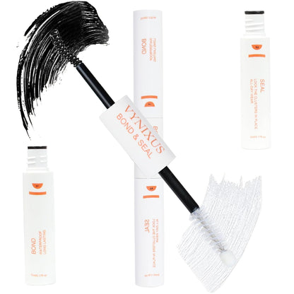 Lash Glue for Eyelash Clusters 2-IN-1 Lash Bond and Seal Waterproof Eyelash Glue DIY Lash Cluster Glue Individual Lash 72H+ DIY at Home 10ml