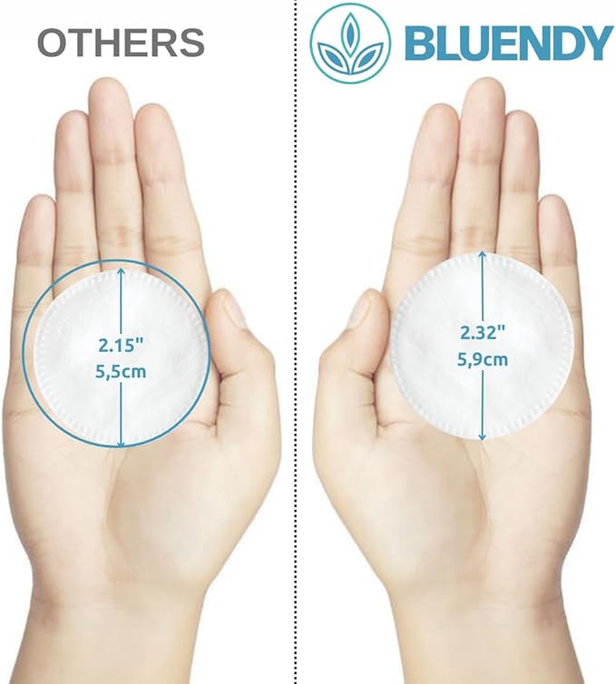 Premium cotton rounds for face