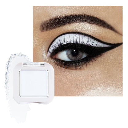 Matte Singe Eye Shadow Palette Makeup, Matte White Monochrome Eyeshadow For Old Women, Mini Pressed Monochrome Pigmented Waterproof Sombras Para Ojos, Vegan, Talc, Paraben & Cruelty Free, 08