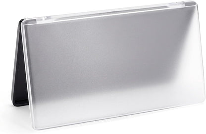 Magnetic Makeup Palette with Frosted Clear Top, 5 Pack Empty Eyeshadow Palettes depots Travel Storage Box for DIY Cosmetics Bronzer Highlights Powder (Small Palette - 5.5" x 3.1")