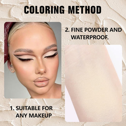 evpct Matte Nude Beige Mini Single Eyeshadow Palette, French Anilla Nude Natural Cream Matte Eye Shadow Palette Makeup Singles for Older Women Eyes, High Pigment Long Lasting Monochrome Eyeshadow