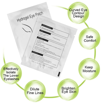 100 Pairs Under Eye Pads, Lint Free Lash Extension Under Eye Patches for Eyelash Extension,Eye Mask Beauty Tool (FOX)